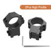 TPO 3/8" Dovetail Scope Rings Hight & Medium Profle 30mm Scope Mount for 11mm Dovetail Rail Airsoft Accessories (High+Meidum) AG30-M114+AG30-H142 view 3