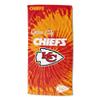 Northwest NFL Kansas City Chiefs Unisex-Adult Beach Towel, 30" x 60", Psychedelic view 1