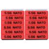 Aolamegs 12 Pack 5.56 Magazine Marking Band (Red-Black)