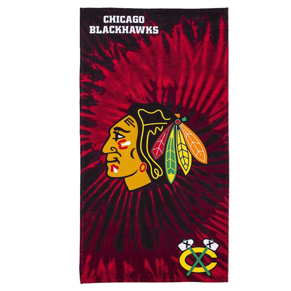 Northwest NHL Chicago Blackhawks Unisex-Adult Beach Towel, 30" x 60", Psychedelic