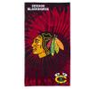 Northwest NHL Chicago Blackhawks Unisex-Adult Beach Towel, 30" x 60", Psychedelic view 1