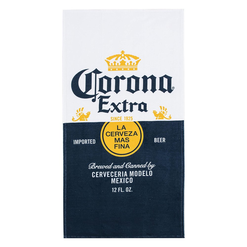 Northwest Corona Beach Towel, 30" x 60", Bottle Label