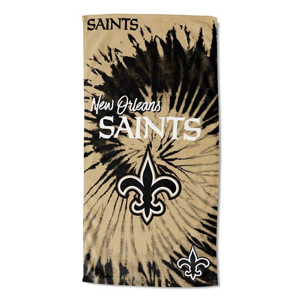Northwest NFL New Orleans Saints Unisex-Adult Beach Towel, 30" x 60", Psychedelic