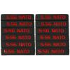Aolamegs 5.56 12 Pack Magazine Marking Band (Black-Red)