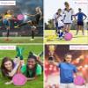 Barocity Kids Soccer Ball - Premium Boys and Girls for Kids with Reflective Hex, Small Soccer Ball for Playtime, Training, and Games, Cool Soft for All Ages - Pink, Size 3 view 3
