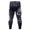 Red Plume Men's Sports Compression Pants Tights Baselayer Workout Cool Dry Long Running Leggings for Cycling Yoga Basketball (Style B, M) view 2