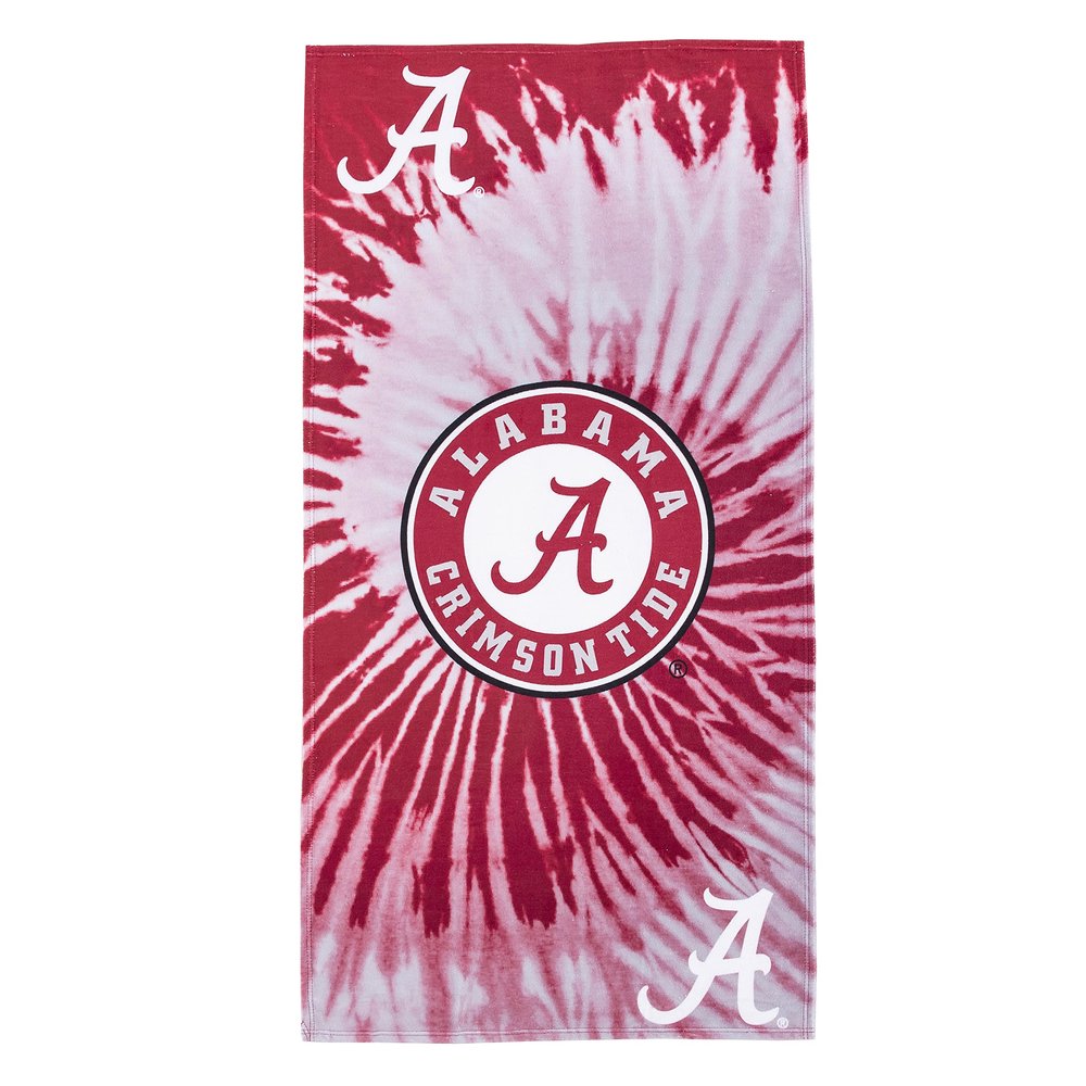 Northwest NCAA Alabama Crimson Tide Unisex-Adult Beach Towel, 30" x 60", Psychedelic