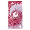 Northwest NCAA Alabama Crimson Tide Unisex-Adult Beach Towel, 30" x 60", Psychedelic view 1