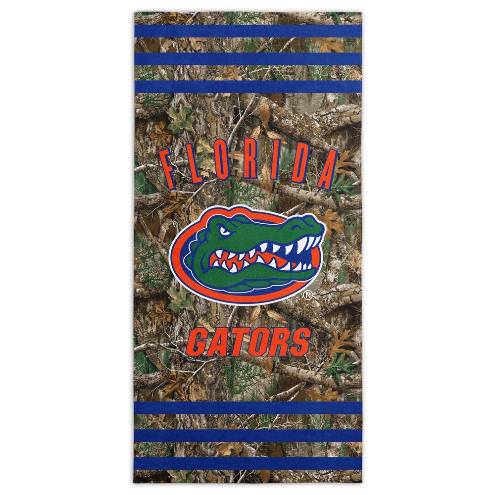 Northwest NCAA Florida Gators Unisex-Adult Beach Towel, 30" x 60", Realtree Stripes