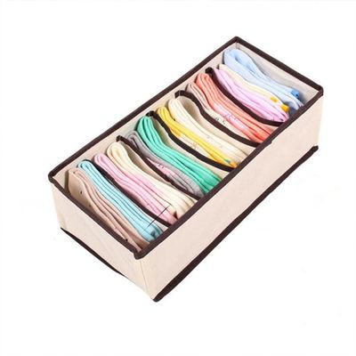 HANRUO Storage Boxes Foldable Ties, Socks, Bra, Organizer for The Room (Color : 6 Grid)