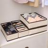 HANRUO Storage Boxes Foldable Ties, Socks, Bra, Organizer for The Room (Color : 6 Grid) view 3