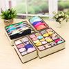 HANRUO Storage Boxes Foldable Ties, Socks, Bra, Organizer for The Room (Color : 6 Grid) view 4