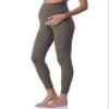 POSHDIVAH Maternity Leggings for Women Pregnancy Yoga Pants Brown Medium view 1