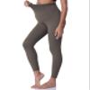 POSHDIVAH Maternity Leggings for Women Pregnancy Yoga Pants Brown Medium view 2