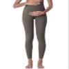 POSHDIVAH Maternity Leggings for Women Pregnancy Yoga Pants Brown Medium view 3