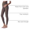 POSHDIVAH Maternity Leggings for Women Pregnancy Yoga Pants Brown Medium view 4