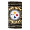 Northwest NFL Pittsburgh Steelers Unisex-Adult Beach Towel, 30" x 60", Realtree Camo Stripes view 1