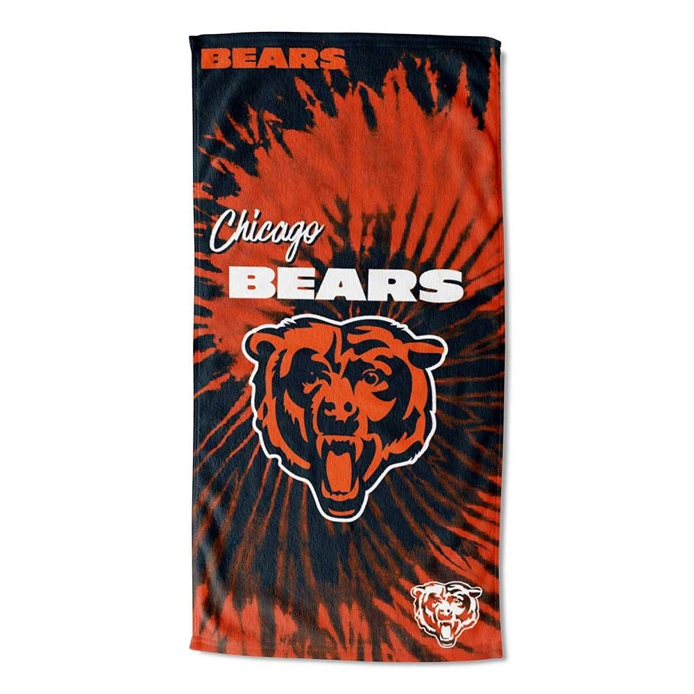 Northwest NFL Chicago Bears Unisex-Adult Beach Towel, 30" x 60", Psychedelic