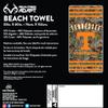 Northwest NCAA Tennessee Volunteers Unisex-Adult Beach Towel, 30" x 60", Realtree Stripes view 2