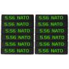 Aolamegs 12 Pack 5.56 Magazine Marking Band (Black-Green)