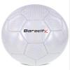 Barocity Soccer Ball - Premium Boys and Girls Official Match Ball with Cool Reflective Rainbow Hex Pattern, for Indoor and Outdoor - Iridescent White Size 4 view 1