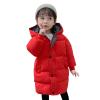 Ikevan 2-10 Years Toddler Baby Kids Girls Winter Thick Warm Parkas Hooded Windproof Coat Outwear Plush Padded Jacket (Red, 5-6 Years) view 1