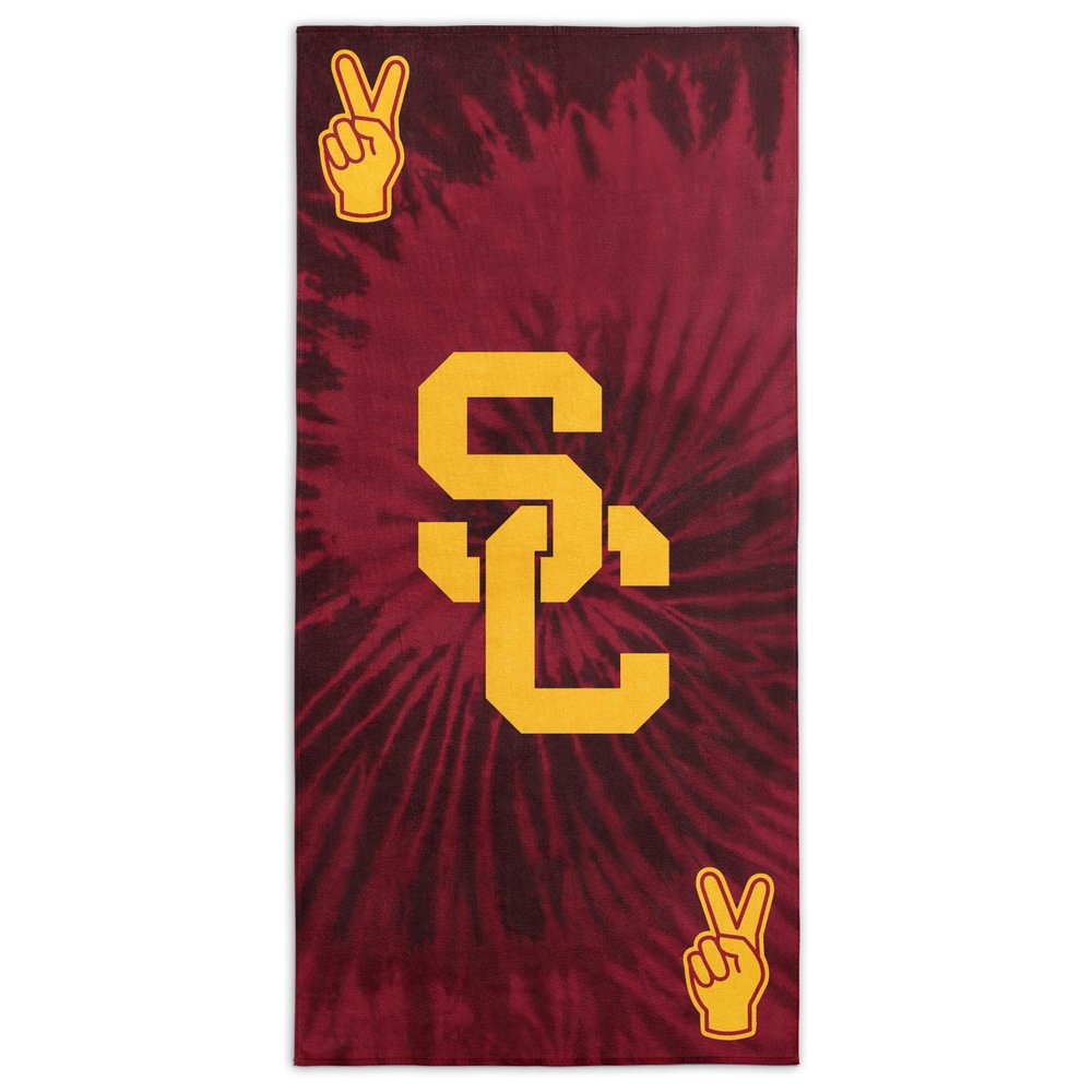 Northwest NCAA USC Trojans Unisex-Adult Beach Towel, 30" x 60", Psychedelic