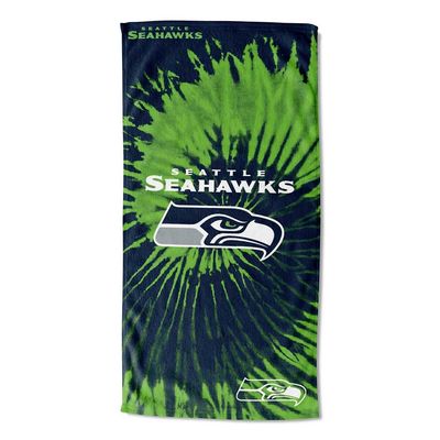 Northwest NFL Seattle Seahawks Unisex-Adult Beach Towel, 30" x 60", Psychedelic
