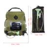 Solar Shower Bag, 20L Foldable Lightweight Portable Solar Heating Bag with On/Off Switch Shower Header for Outdoor Travel Swimming Beach Hiking Cycling (Black) view 2
