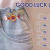 10PCS Evil Eye Brooch Pins, Fashion Decorations Elephant Blue Bead Lapel Pins, Good Luck Neckwear Accessories for Women Girls Festival Jewelry Present Adornments, Use Safely, Wide Application view 4