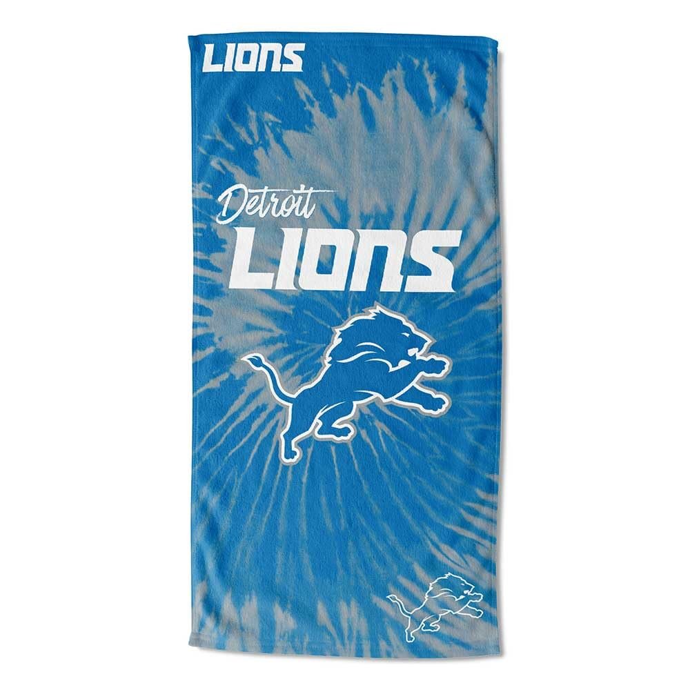 Northwest NFL Detroit Lions Unisex-Adult Beach Towel, 30" x 60", Psychedelic