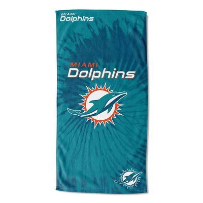 Northwest NFL Miami Dolphins Unisex-Adult Beach Towel, 30" x 60", Psychedelic