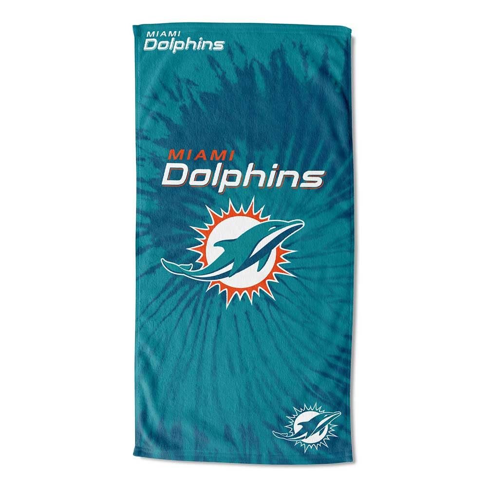 Northwest NFL Miami Dolphins Unisex-Adult Beach Towel, 30" x 60", Psychedelic