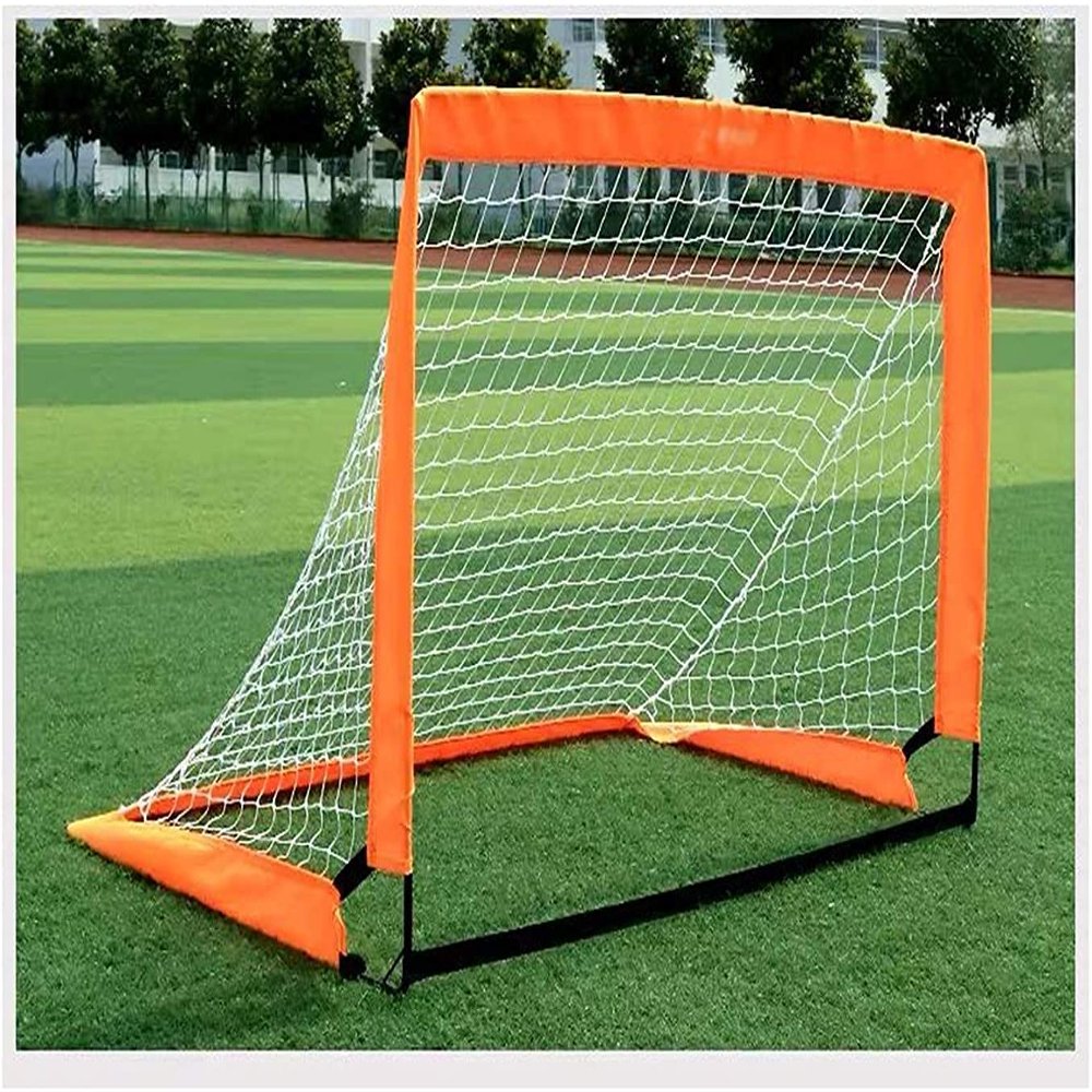 Mini Soccer Goal Portable Soccer Net Pop Up Goal Nets Outdoor Garden Children's Football Training Pop-Up Football Net Stabilize the Fiberglass Rod Frame Football Goals Mini Portable Football Goal LSDR