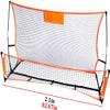 LSDRALOBBEB Mini Soccer Goal Portable Soccer Net Pop Up Goal Nets Outdoor Portable Child Adult Football Training Frame Door Football Goals Pop-Up Football Goal 1112(Size:2.1m) view 2