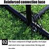 LSDRALOBBEB Mini Soccer Goal Portable Soccer Net Pop Up Goal Nets Outdoor Portable Child Adult Football Training Frame Door Football Goals Pop-Up Football Goal 1112(Size:2.1m) view 4