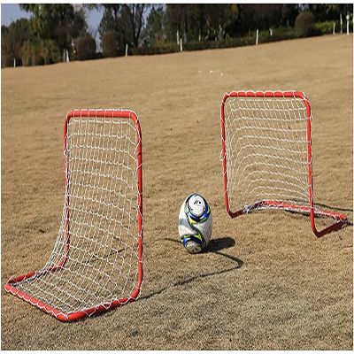LSDRALOBBEB Mini Soccer Goal Portable Soccer Net Pop Up Goal Nets Football Training Steel Tube Stable Frame Football Goals Outdoor Portable Children's Football Goal 1112