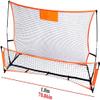 LSDRALOBBEB Mini Soccer Goal Portable Soccer Net Pop Up Goal Nets Outdoor Portable Child Adult Football Training Frame Door Football Goals Pop-Up Football Goal 1112(Size:1.8m) view 2