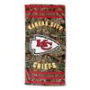 Northwest NFL Kansas City Chiefs Unisex-Adult Beach Towel, 30" x 60", Realtree Camo Stripes view 1