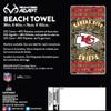 Northwest NFL Kansas City Chiefs Unisex-Adult Beach Towel, 30" x 60", Realtree Camo Stripes view 2