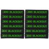 Aolamegs 12 Pack 300 Blackout Magazine Marking Band (Black-Green) view 1