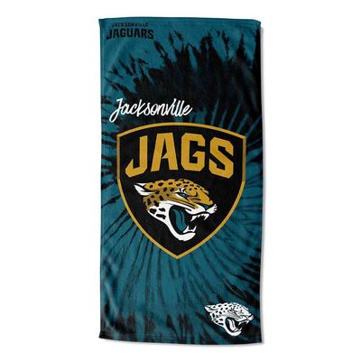Northwest NFL Jacksonville Jaguars Unisex-Adult Beach Towel, 30" x 60", Psychedelic