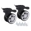 Suitcase Wheels, Durable and Silent Replacement Luggage Wheels with 8 Screws for Double Row Design for Travelers Business Professionals and Daily Use view 1