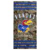 Northwest NCAA Kansas Jayhawks Unisex-Adult Beach Towel, 30" x 60", Realtree Stripes view 1