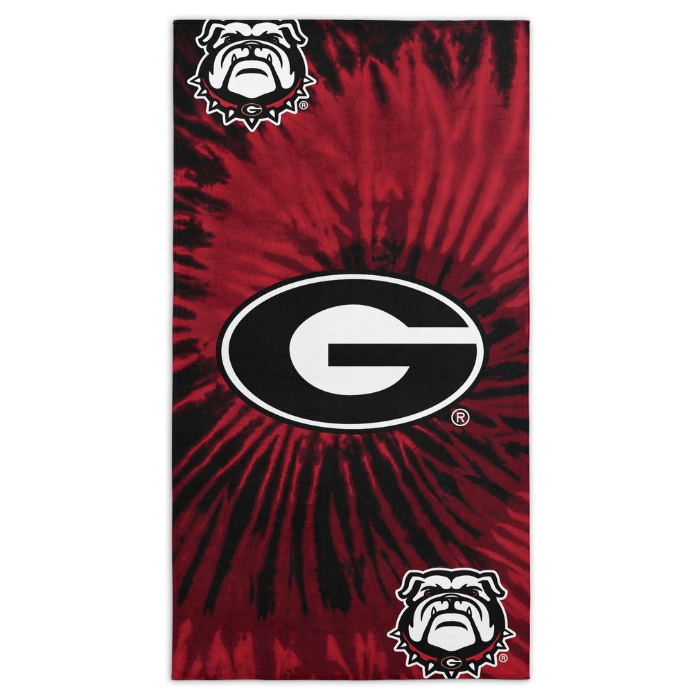 Northwest NCAA Georgia Bulldogs Unisex-Adult Beach Towel, 30" x 60", Psychedelic