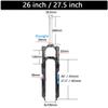 LvTu Magnesium Alloy Suspension Fork 26/27.5 inch, 1-1/8 Straight Downhill Air Fork for Mountain Bike (Size : 27.5 inches) view 2