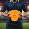 Barocity Soccer Ball - Boys and Girls Official Match Ball with Cool Reflective Rainbow Hex Pattern, for Indoor, Outdoor, Playtime and Games - Iridescent Orange Size 4 view 4