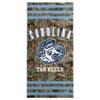 Northwest NCAA North Carolina Tar Heels Unisex-Adult Beach Towel, 30" x 60", Realtree Stripes view 1