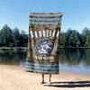 Northwest NCAA North Carolina Tar Heels Unisex-Adult Beach Towel, 30" x 60", Realtree Stripes view 4