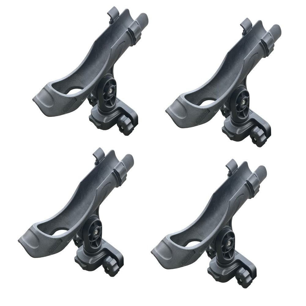 Brocraft Versatrack Track System Rod Holder / 90 Degree Lund Boat Sport Trak Rod Holder / Lund Boat Rod Holder - 4 Pack